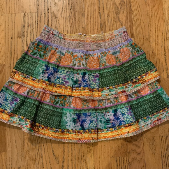 Alice + Olivia Jojo tiered Mini Skirt, floral🌺multicolored size 6 NWT✨ - Picture 6 of 8